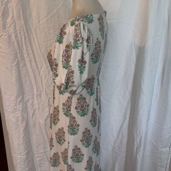 Smith & Quinn maxi dress floral Sz S white/pink/green - Picture 5 of 12